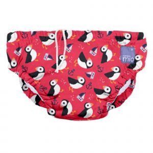Bambino Mio Reusable Swim Diaper - Puffin Parade Small (<6 Months)